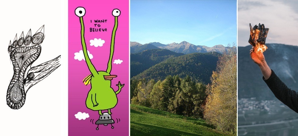Bandiere d'artiste e installazioni, la val di Non lancia Vivere d'aria'' e diventa un rifugio di creatività e libertà